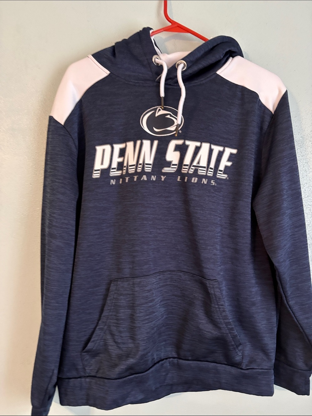Colosseum Penn State Navy and White Crewneck Sweatshirt